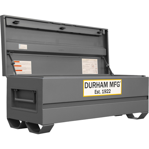 Boîte de rangement pour le chantier, 60" x 24" x 22-3/4", Acier, Gris Quali-T-Solutions