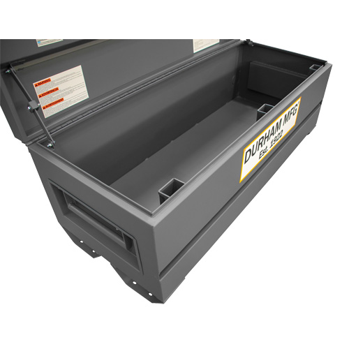 Boîte de rangement pour le chantier, 60" x 24" x 22-3/4", Acier, Gris Quali-T-Solutions