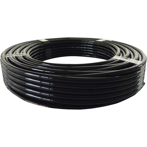 Longlife Pneumatic Tubing, Air, 4 mm/0.15625" OD x 100' L, Nylon/Polyurethane, Black, 353 PSI at 20°C Quali-T-Solutions
