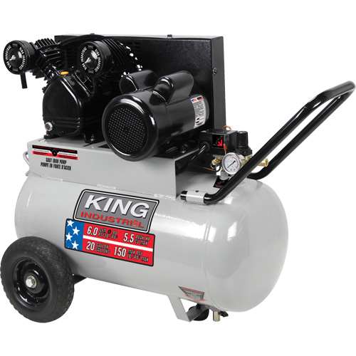 Compresseur &agrave; air, &eacute;lectrique, 20 gal. (24 gal. US), 150 PSI, 120/1/240/1 V Quali-T-Solutions