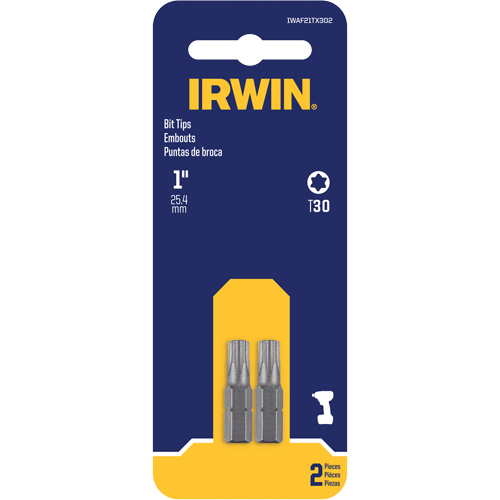 Embouts de tournevis &agrave; ins&eacute;rer, Torx, T-30, Prise 1/4" Quali-T-Solutions