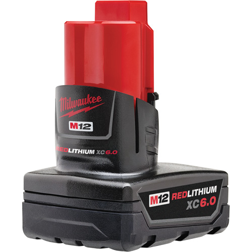 Bloc-piles M12 Redlithium XC 6.0, Lithium-ion, 12 V, 6 Ah Quali-T-Solutions