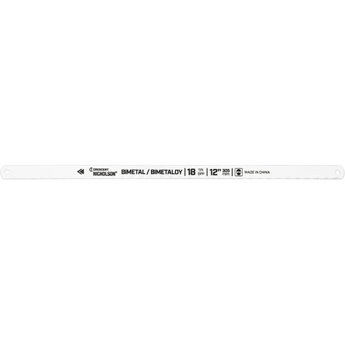 Bi-Metaloy&reg; Hacksaw Blades, Bi-Metal, 12" L, 18 TPI Quali-T-Solutions