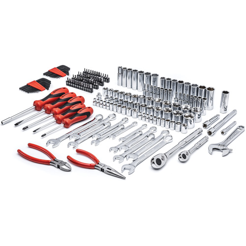 Jeu d'outils m&eacute;triques/SAE de qualit&eacute; professionel &agrave; 6 pans et &agrave; prise 3/8" Quali-T-Solutions
