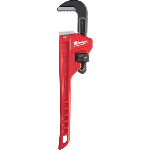 Cl&eacute; &agrave; tuyau, Cap des m&acirc;choires 1-1/2", Longueur 10", Fini Rev&ecirc;tement en poudre, Prise Ergonomique Quali-T-Solutions