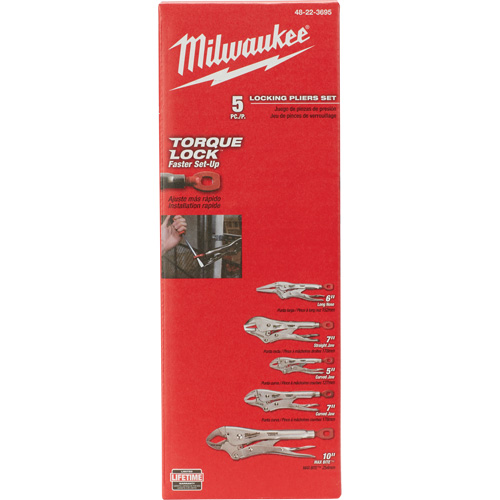 Torque Lock Locking Pliers Kit, 5 Pieces Quali-T-Solutions