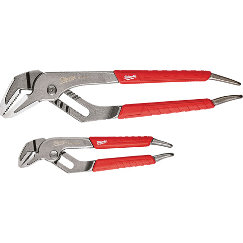 6" & 10" Comfort Grip Straight Jaw Pliers Set, 2 Pieces Quali-T-Solutions