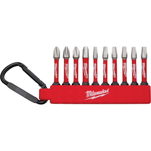 Jeu dembouts Phillips et carr&eacute;s pour tournevis &agrave; chocs Shockwave Quali-T-Solutions
