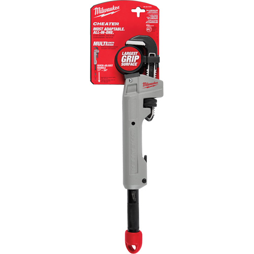 Cl&eacute; &agrave; tuyau adaptable Cheater, Cap des m&acirc;choires 2-1/2", Longueur 18"/11"/24" Quali-T-Solutions