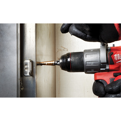 Step Drill Bit, 1/8"/#1 - 1/2"/#1 , 1/32" Increments, High Speed Cobalt Quali-T-Solutions