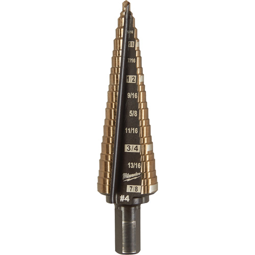 Foret &eacute;tag&eacute;, 3/16"/#4 - #4/7/8", Incr&eacute;ments de 1/32", Acier rapide au cobalt Quali-T-Solutions