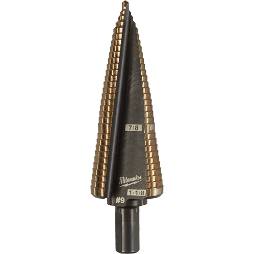 Foret &eacute;tag&eacute;, 7/8"/#9 - #9/1-1/8", Incr&eacute;ments de 1/32", Acier rapide au cobalt Quali-T-Solutions
