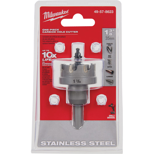 Scies-cloches au carbure monobloc, 1-3/8", Profondeur de la coupe de 3/16" Quali-T-Solutions
