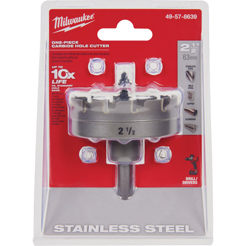 Scies-cloches au carbure monobloc, 2-1/2", Profondeur de la coupe de 3/16" Quali-T-Solutions