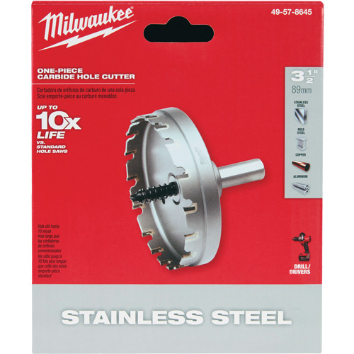 Scies-cloches au carbure monobloc, 3-1/2", Profondeur de la coupe de 3/16" Quali-T-Solutions