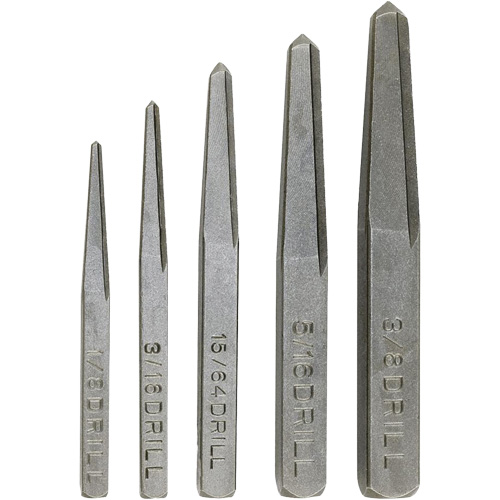 Screw Extractor Set, Chromium Steel, 5 Pieces Quali-T-Solutions