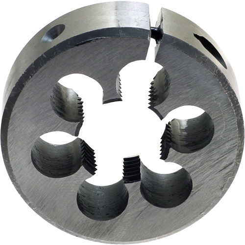 Fili&egrave;re ronde ajustable pour tuyaux DRILLCO, dia. 1", Filet de 1/8"-27, Acier rapide Quali-T-Solutions