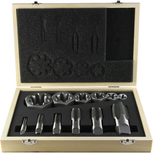 DRILLCO Pipe Tap Set, 12 Pieces Quali-T-Solutions