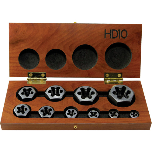 Jeu de fili&egrave;res hexagonales &agrave; fileter DRILLCO, 10 Morcea Quali-T-Solutions