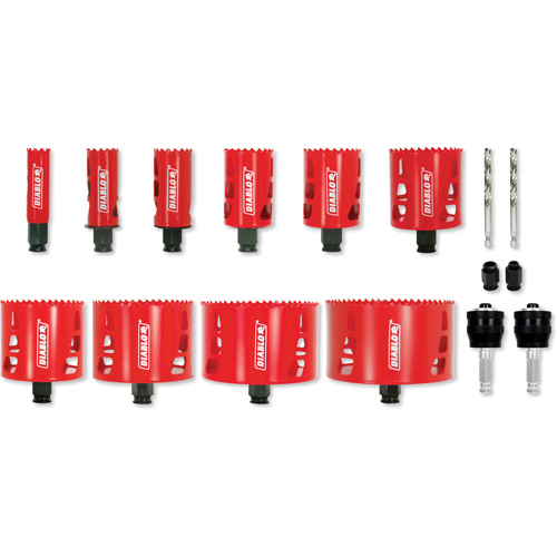 Ensemble de scie-cloche bim&eacute;tallique pour &eacute;lectricien, 16 morceaux Quali-T-Solutions
