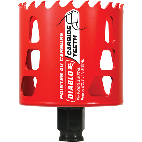 Wood & Metal Hole Saw, 2-3/4", 2-3/8" Depth of Cut, Carbide Quali-T-Solutions