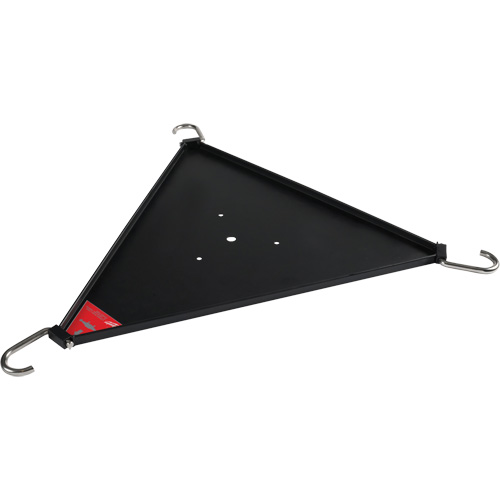 Tablette inf&eacute;rieure pour tr&eacute;pied de nivellement de 6 po avec &eacute;tau &agrave; chaîne Quali-T-Solutions