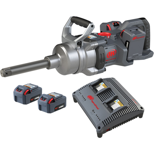 Ensemble de cl&eacute;s &agrave; chocs sans fil &agrave; couple &eacute;lev&eacute; avec enclume de 6", 20 V, Mandrin 1" Quali-T-Solutions