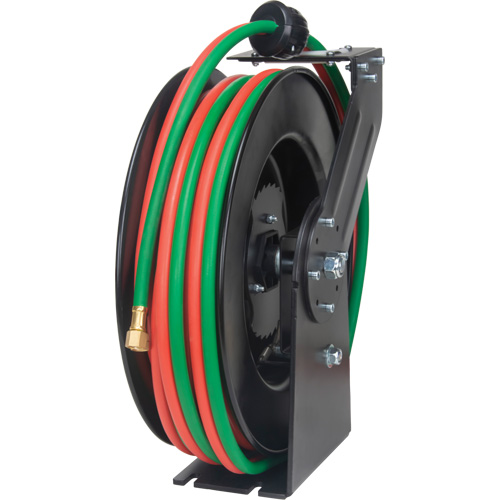 Welding Hose Reel, Welding Gases, 1/4" x 25', Single Hose, 300 psi Quali-T-Solutions