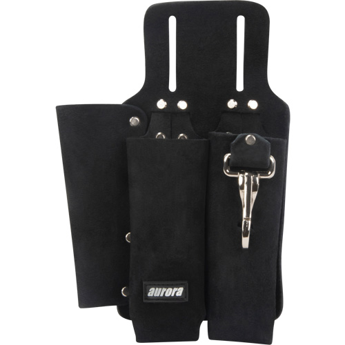 Porte-outils pour monteur de ligne, Porte-outil multiple, Cuir, 3 Poches Quali-T-Solutions