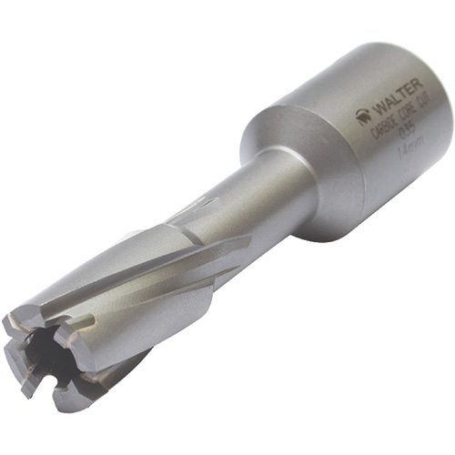 Core Cut Annular Cutter with Weldon Shank, 12 mm Diameter, Carbide, 30 mm Depth of Cut, 3/4" Shank Quali-T-Solutions