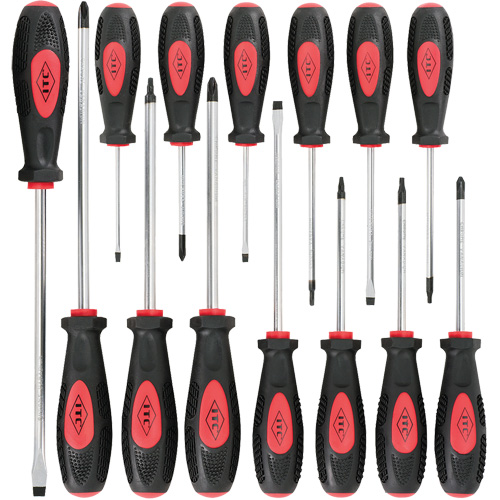 IESD-14S Ergonomic Screwdriver Set, 14 Pcs., Magnetic Quali-T-Solutions