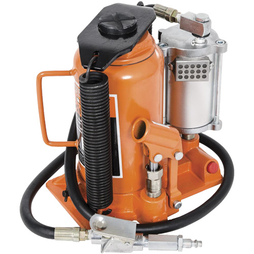 Super Heavy-Duty Bottle Jack, 20 Ton(s), Air Hydraulic, 20" Raised Height Quali-T-Solutions
