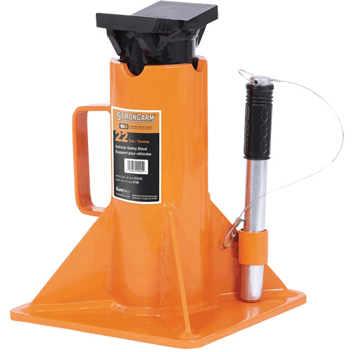 878B Heavy-Duty Jack Stand, Locking Pin, 22 Ton(s) Capacity, 13-3/4" - 19-3/4" H Quali-T-Solutions