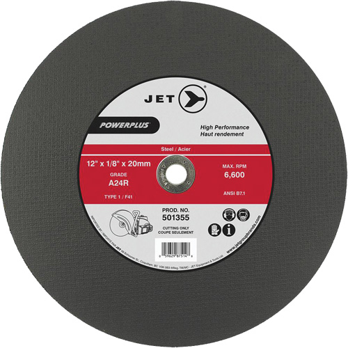 A24R PowerPlus Cut-Off Wheel, 14" x 1/8", 20 mm Arbor, Type 1, 5500 RPM Quali-T-Solutions