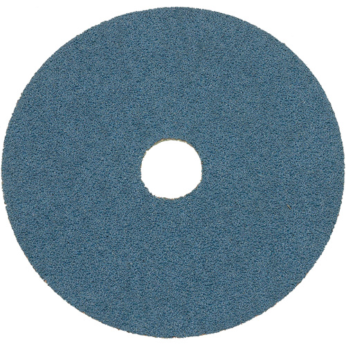 Disque de ponçage en fibre de r&eacute;sine, 7" dia., Grain Z24, Alumine de zirconium Quali-T-Solutions