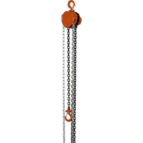 Palans &agrave; chaîne s&eacute;rie VHC, Lev&eacute;e 10', Cabacit&eacute; 1100 lb (0,5 tonne), Chaîne en Acier alli&eacute; Quali-T-Solutions