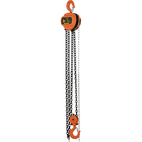 VHC Series Chain Hoists, 10' Lift, 6600 lbs. (3 tons) Capacity, Alloy Steel Chain Quali-T-Solutions