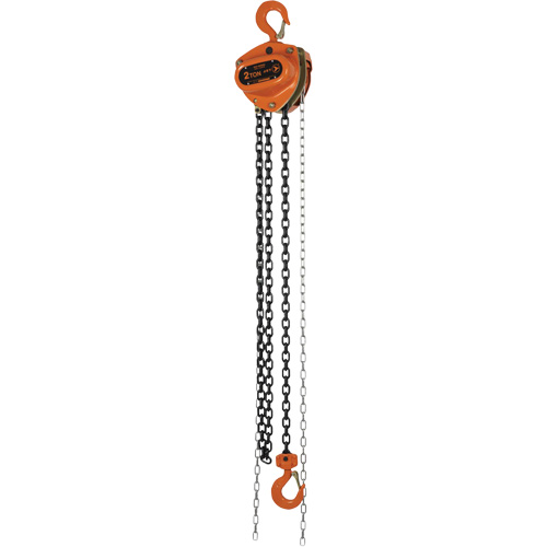 KCH Series Chain Hoists, 10' Lift, 4400 lbs. (2 tons) Capacity, Alloy Steel Chain Quali-T-Solutions