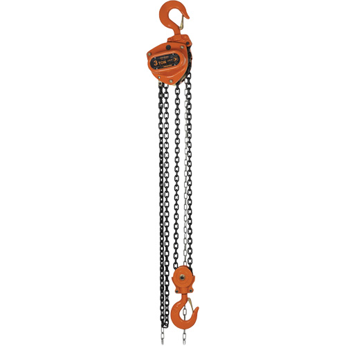 Palans &agrave; chaîne de s&eacute;rie KCH, Lev&eacute;e 10', Cabacit&eacute; 6600 lb (3 tonnes), Chaîne en Acier alli&eacute; Quali-T-Solutions