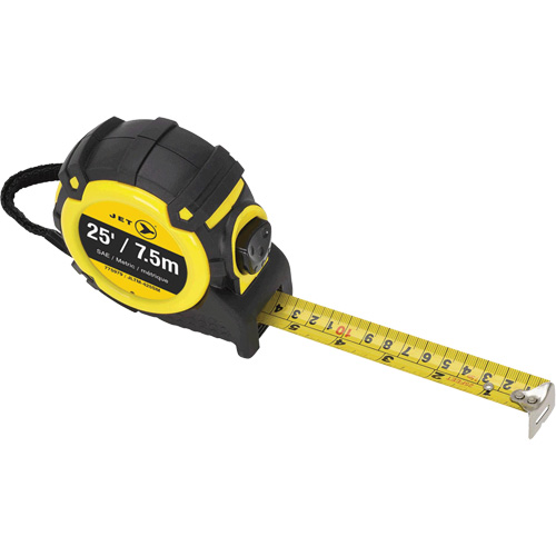 JLTM-425SM Ruban &agrave; mesurer, 1" x 25', Marques de goujon M&eacute;trique & imp&eacute;rial Quali-T-Solutions
