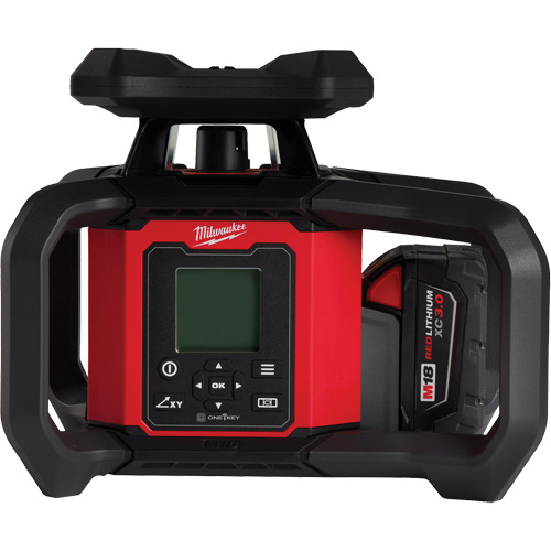 Ensemble de niveau au laser rotatif ext&eacute;rieur rouge &agrave; double pente M18 avec r&eacute;cepteur & t&eacute;l&eacute;commande, 4000' (1219,2 m) Quali-T-Solutions