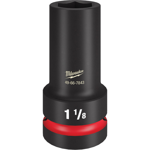 Shockwave Impact Duty Thin Wall Extra Socket, Impact, 1-1/8", 1" Drive, 6 Points, Deep Quali-T-Solutions