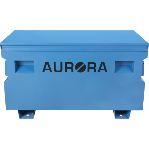 Coffre &agrave; outils de chantier, 48" x 24" x 27-3/5", Acier, Bleu Quali-T-Solutions