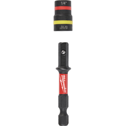 Tourne-&eacute;crous 2-en-1 Shockwave Impact Duty Quik-Clear, 5/16"/1/4" prise, 2-1/4" lo, Magn&eacute;tique Quali-T-Solutions