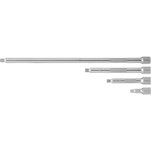Jeu de rallonges prise, Prise de 1/4", Fini Chrome, 4 Mcx Quali-T-Solutions