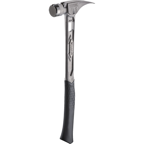 Marteau de charpente en titane meul&eacute; TIBONE, 15 oz, Prise en Acier plein, 17-17/50" lo Quali-T-Solutions