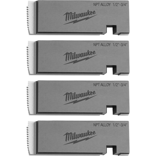 Fili&egrave;res de filetage pour tuyaux universel NPT, Pour tuyau de 1/2"-3/4", Alliage Quali-T-Solutions