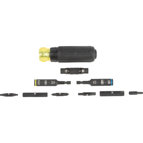 Tournevis antichocs &agrave; rochet 11-en-1 & tourne-&eacute;crou Quali-T-Solutions