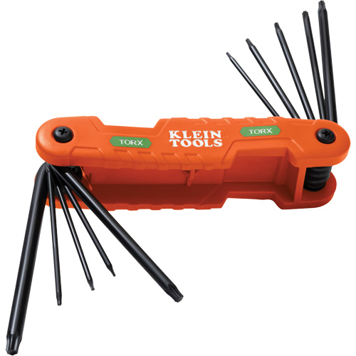 Jeu pliant de cl&eacute;s hexagonales Pro, 10 mcx, Torx Quali-T-Solutions