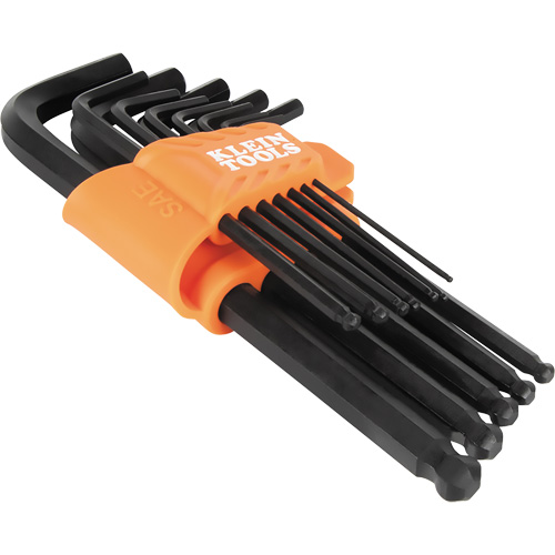 L-Style Ball-End Hex Key Wrench Set, 12 Pcs., Imperial Quali-T-Solutions